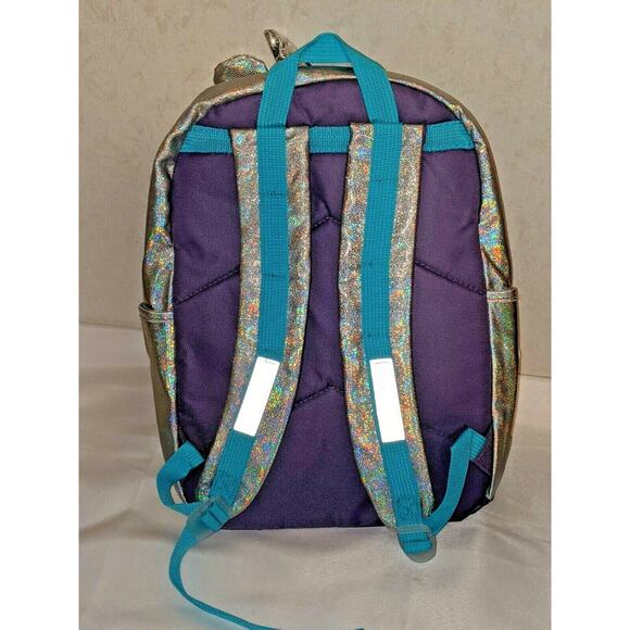 Wonder Nation Unicorn Fuzzy Backpack 17" Laptop Sleeve Reflective DAMAGED CORN - Picture 4 of 8